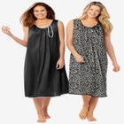 2-Pack Sleeveless Nightgown image number null