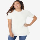 Waffle Thermal Satin Trim Tee image number 0