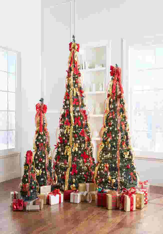 Fully Decorated Pre-Lit 4½’ Pop-Up Christmas Tree image number 4