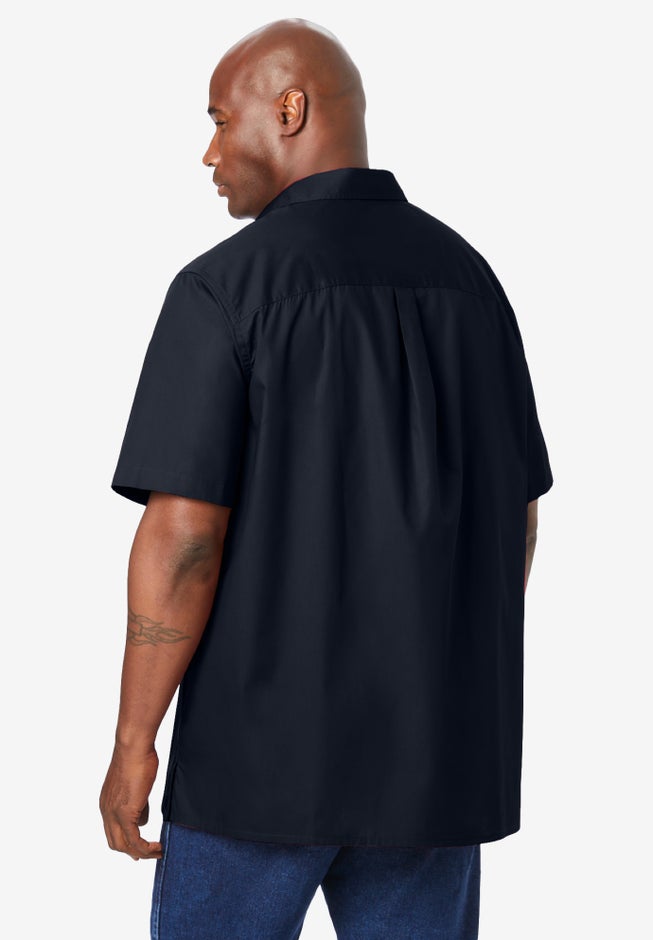 Solid Wrinkle-Resistant Short Sleeve Button Down image number 1