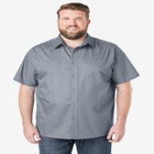 Solid Wrinkle-Resistant Short Sleeve Button Down image number null