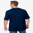 Shrink-Less&trade; Lightweight Pocket Crewneck T-Shirt image number null
