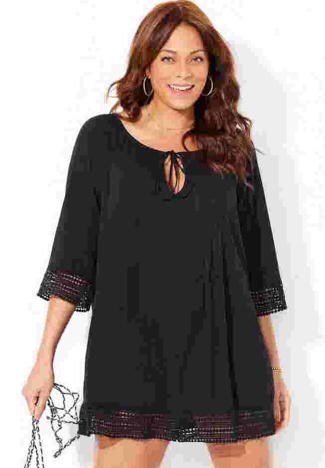 Giana Crochet Cover Up Tunic image number 0