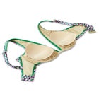 Shimmer Contrast Trim Underwire Bikini Top image number null