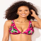 Shimmer Contrast Trim Underwire Bikini Top image number null