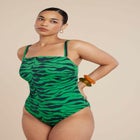 Green Zebra Stripe Suit image number null