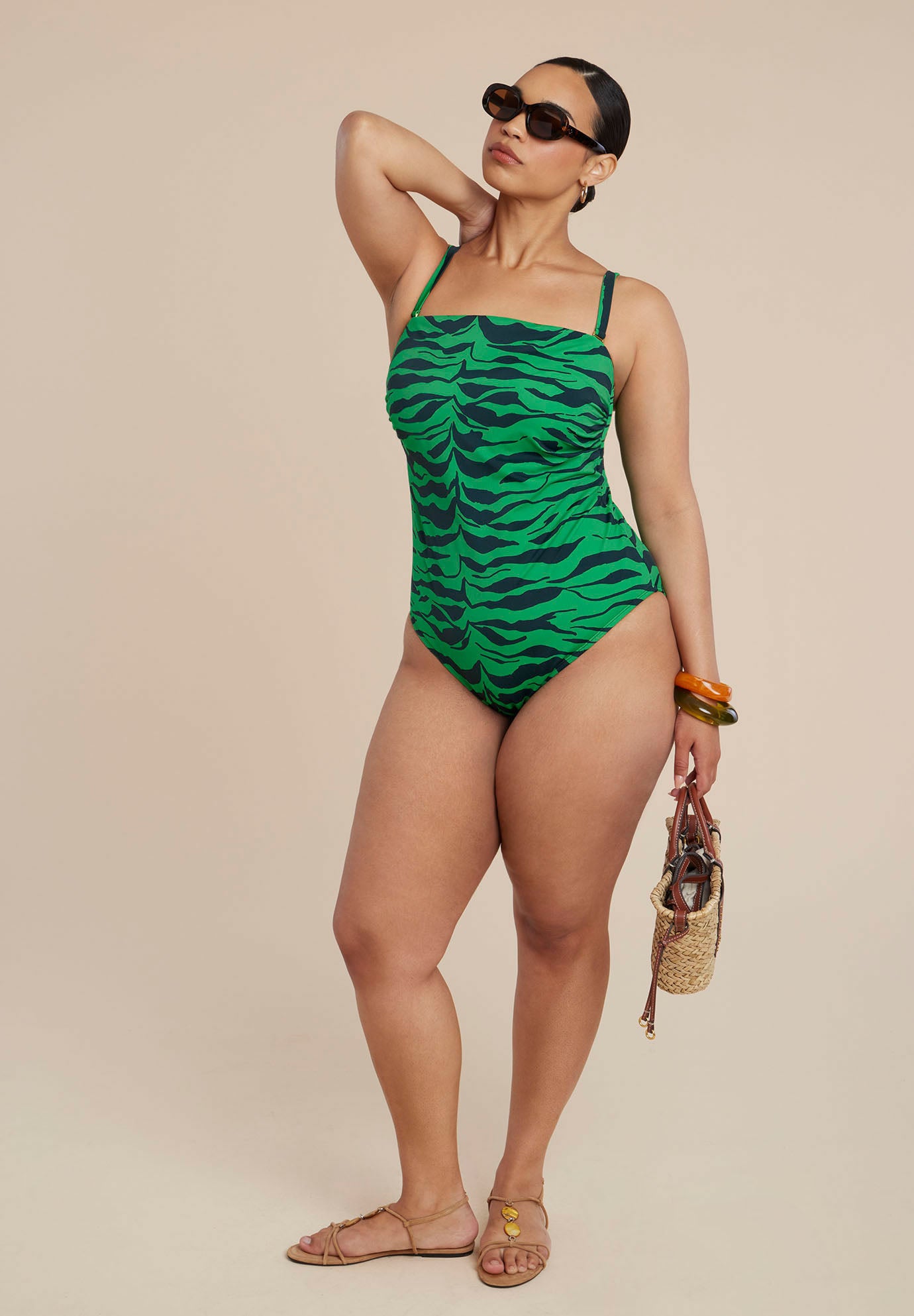 Green Zebra Stripe Suit image number 5