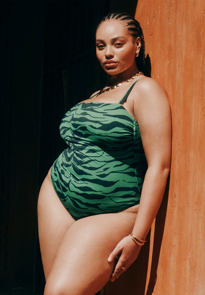 Green Zebra Stripe Suit image number 0