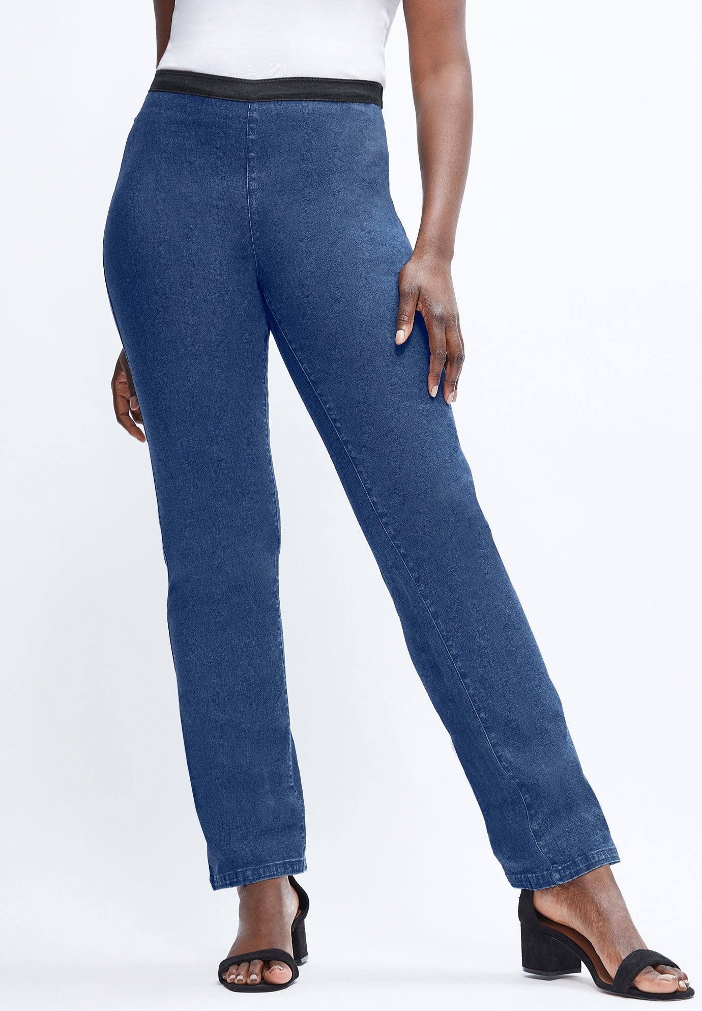 Stretch Denim Straight-Leg Jegging image number 0