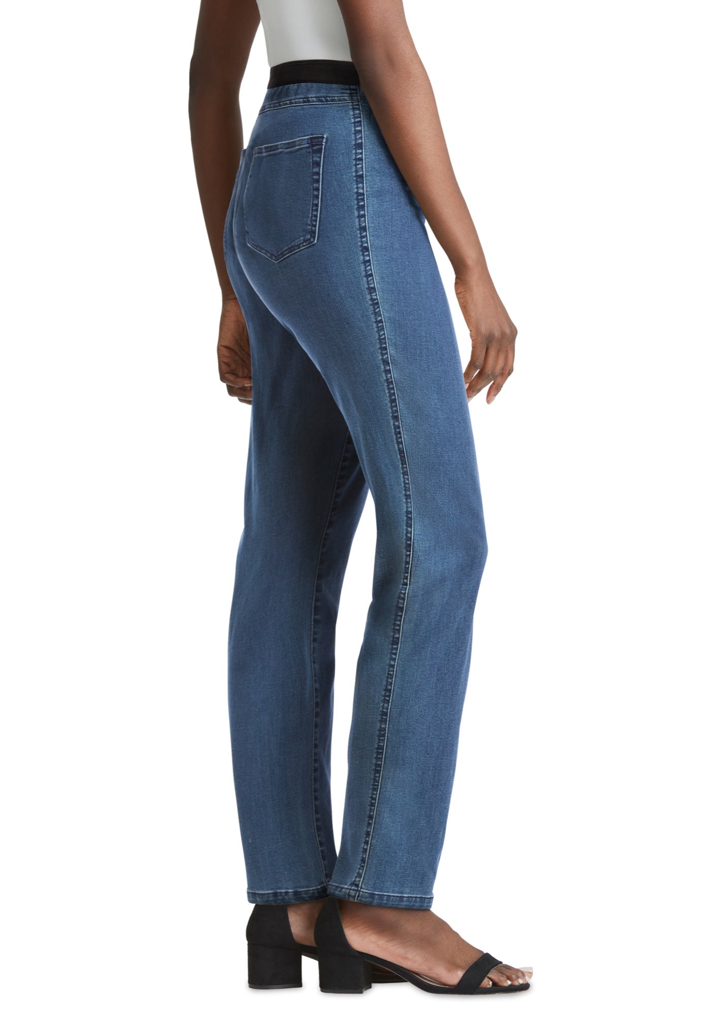 Stretch Denim Straight-Leg Jegging image number 1