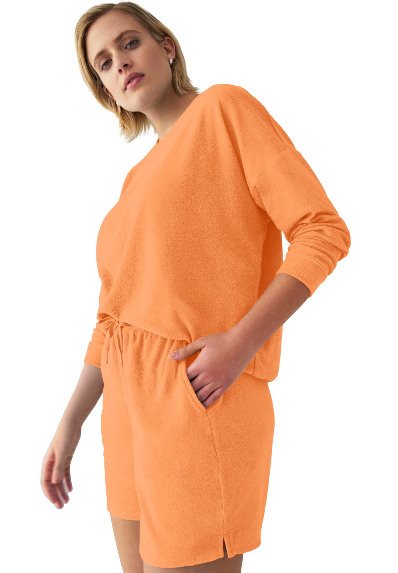 Terry Cloth Short with Drawstring Elastic Waist image number 0