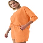 Terry Cloth Short with Drawstring Elastic Waist image number null