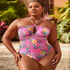 Braided Bandeau One Piece Swimsuit image number null