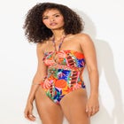 Braided Bandeau One Piece Swimsuit image number null