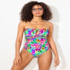 Braided Bandeau One Piece Swimsuit image number null