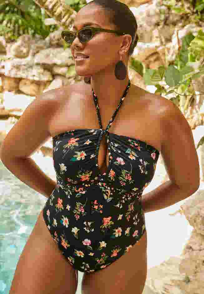 Braided Bandeau One Piece Swimsuit image number 0