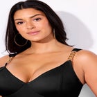 Chain Accent Underwire One Piece Swimsuit image number null