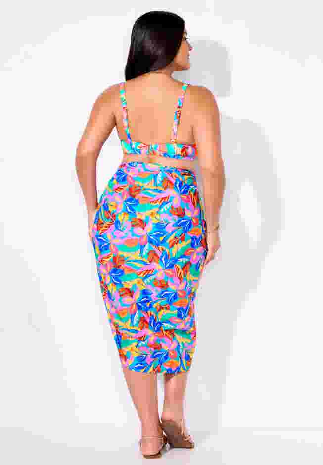 Lightweight Adjustable Sarong Wrap Skirt Cover Up image number 1
