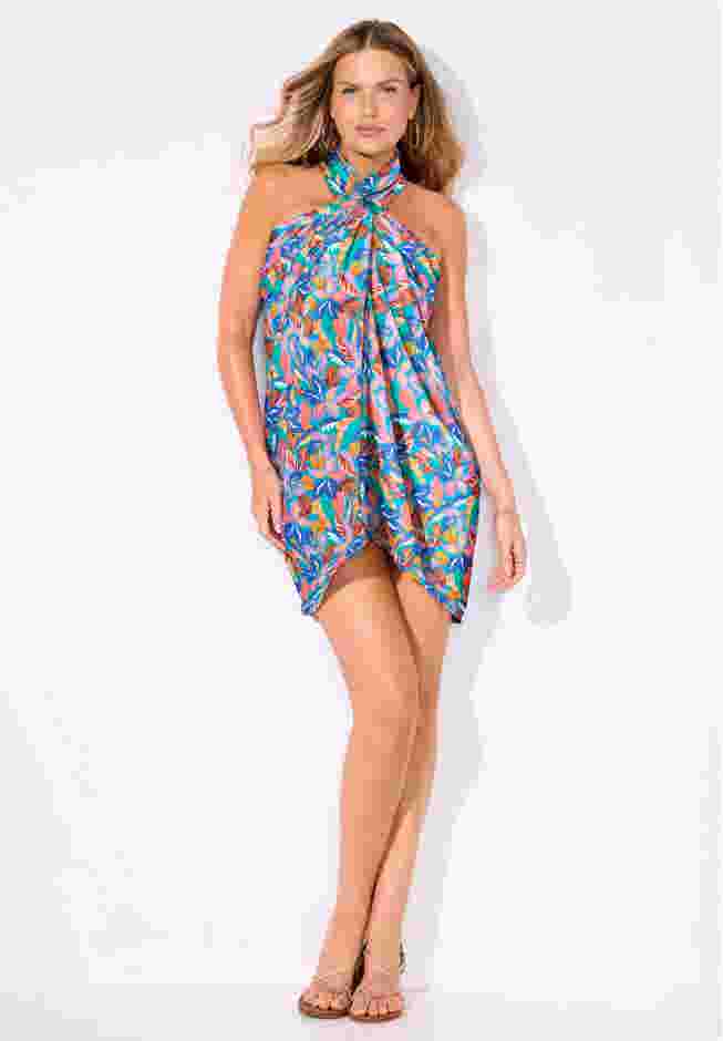 Lightweight Adjustable Sarong Wrap Skirt Cover Up image number 5