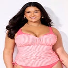 Sweetheart Shirred Tankini Top image number null