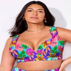 Bra Sized Ring Strap Bikini Top image number null