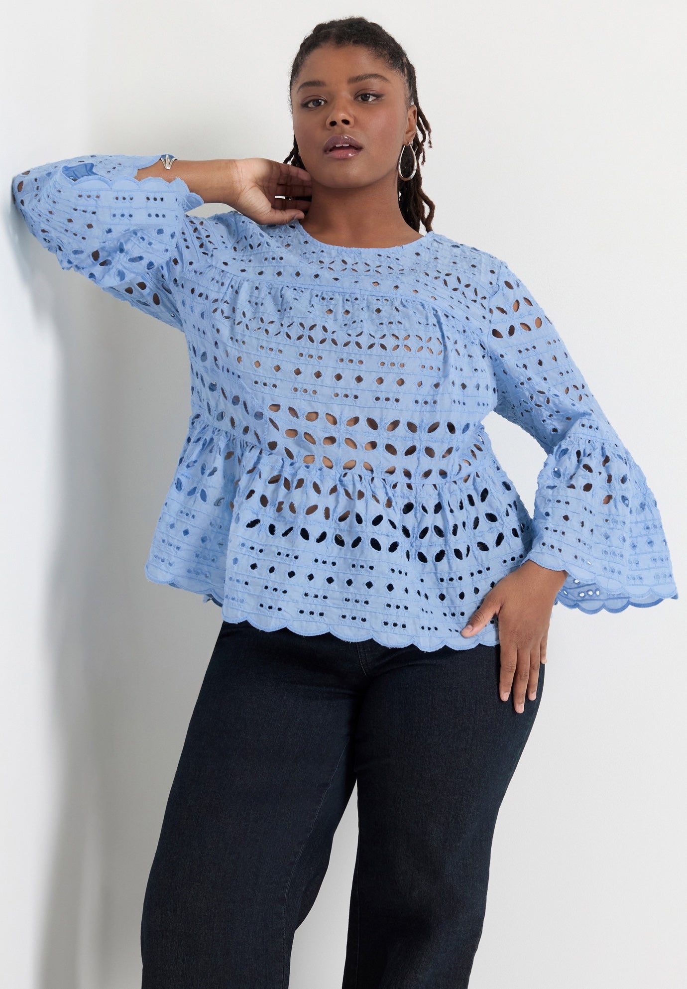 Flounce Peplum Top image number 5