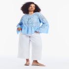 Flounce Peplum Top image number null