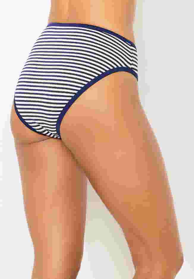 Metallic Lurex High Waist Bikini Bottom image number 1