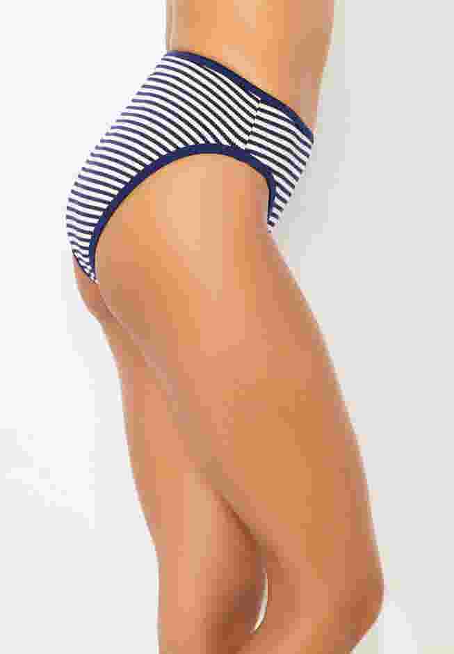 Metallic Lurex High Waist Bikini Bottom image number 2