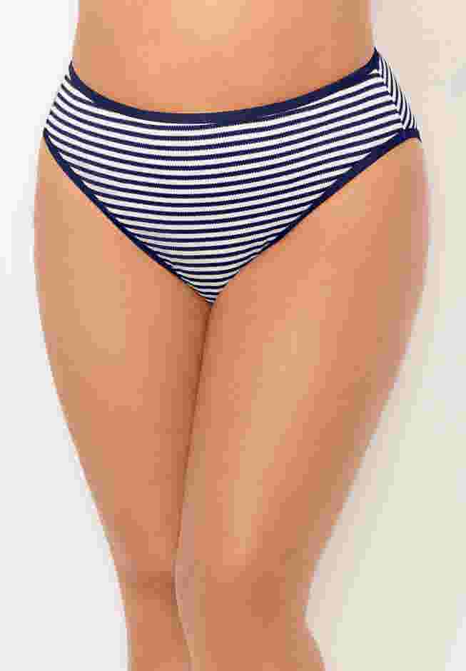 Metallic Lurex High Waist Bikini Bottom image number 3