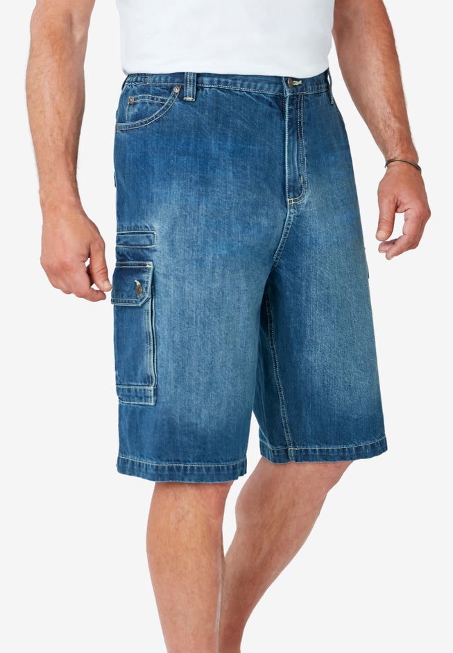 Denim Cargo Shorts image number 4