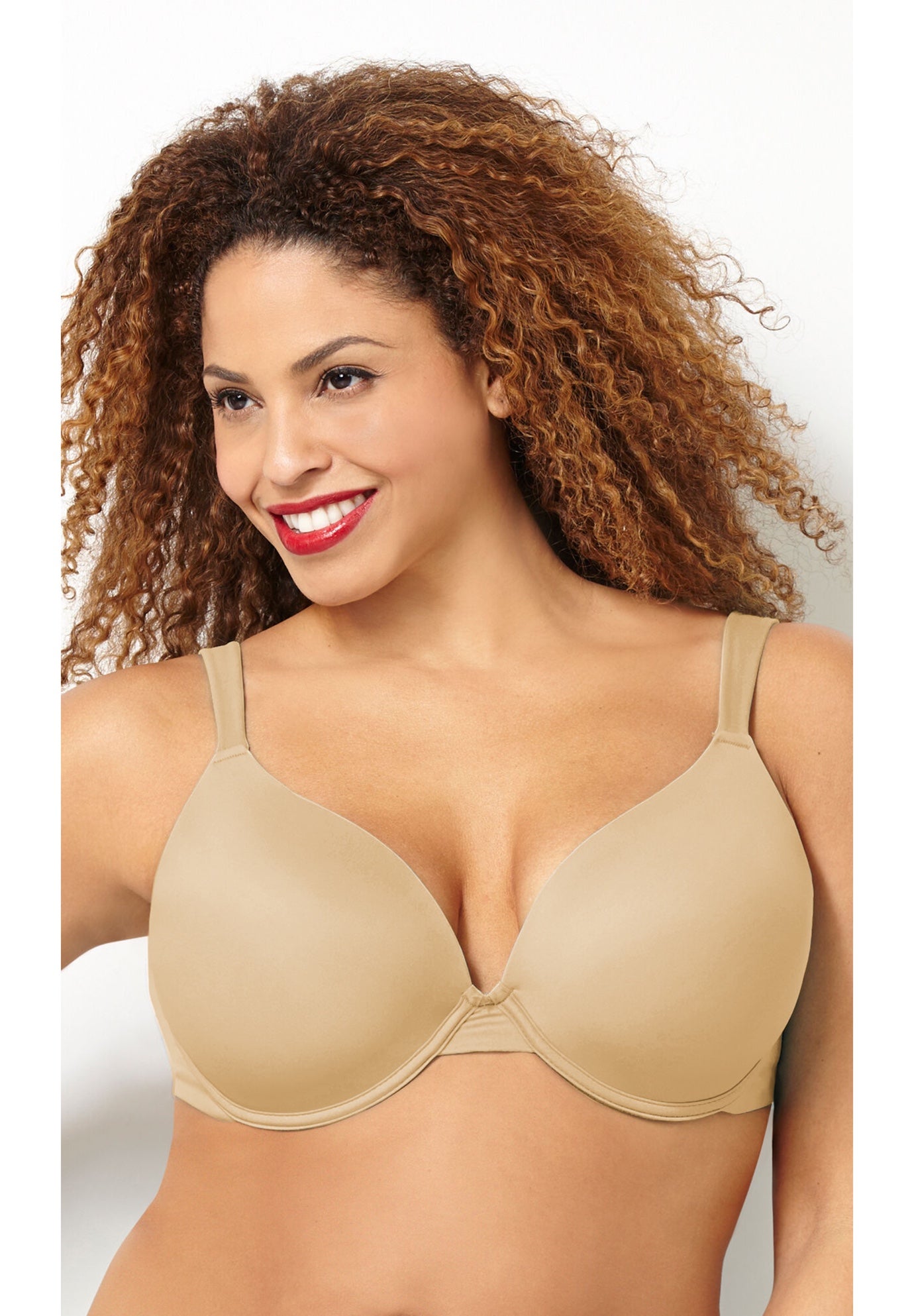 Underwire Basic Plunge Neckline Bra image number 1