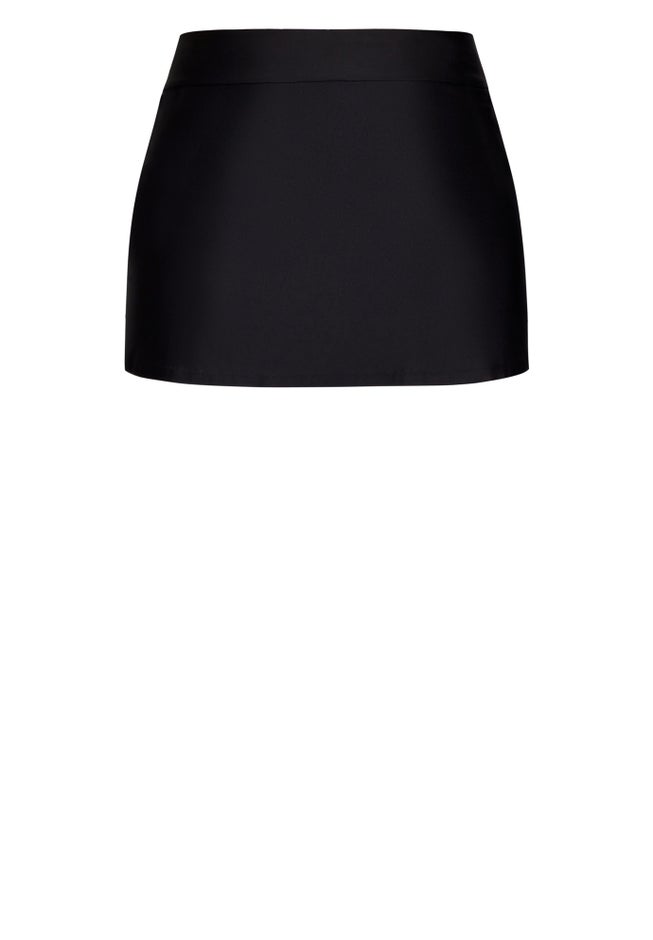 Flare Knit Swim Skirt image number null