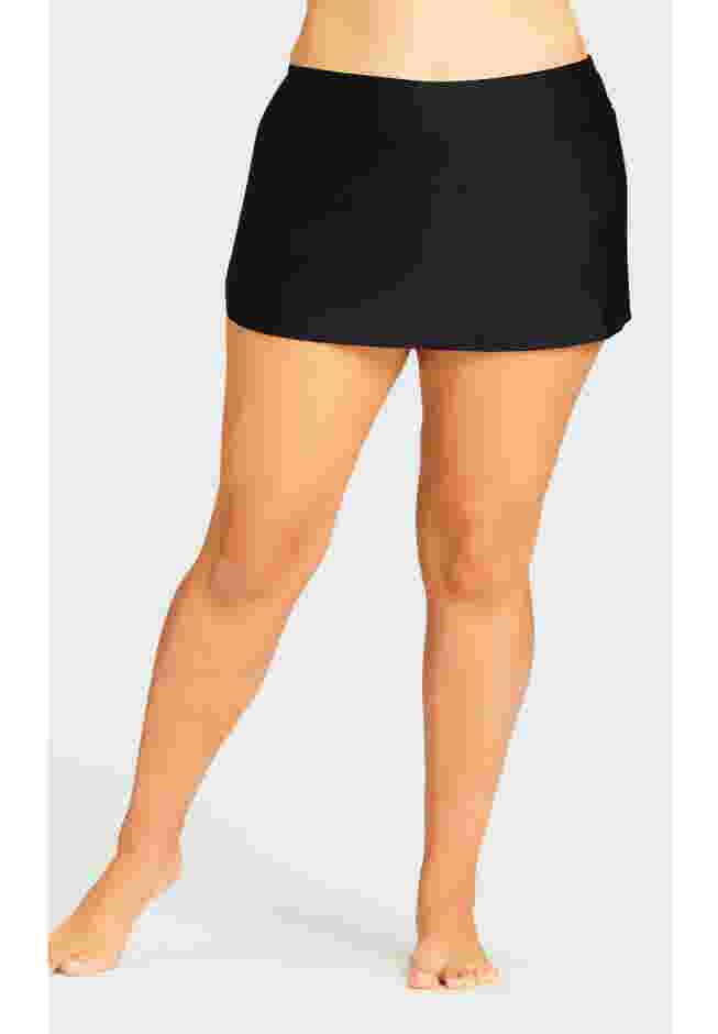 Flare Knit Swim Skirt image number 3