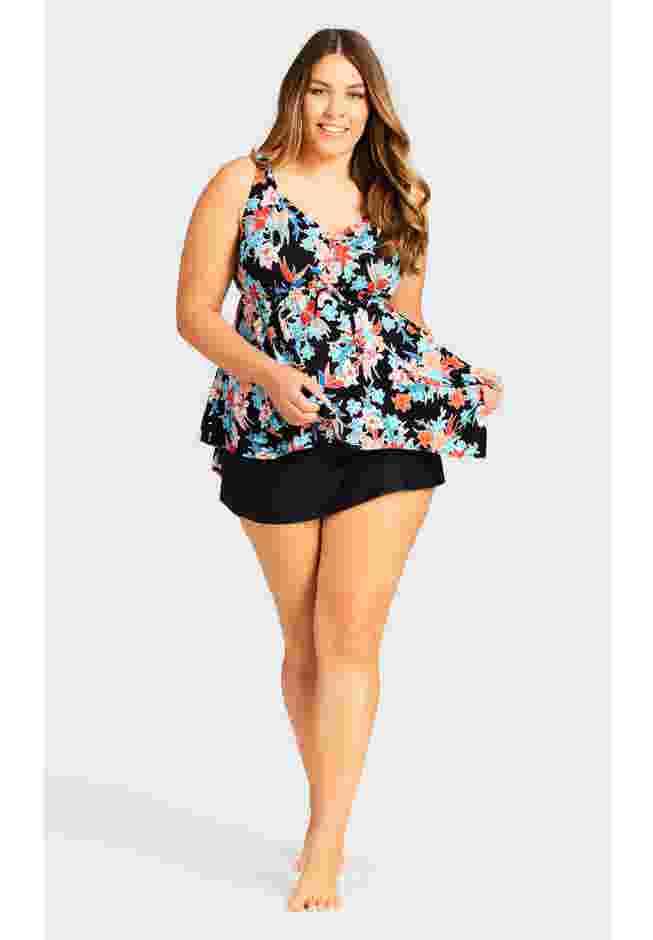 Flare Knit Swim Skirt image number 0