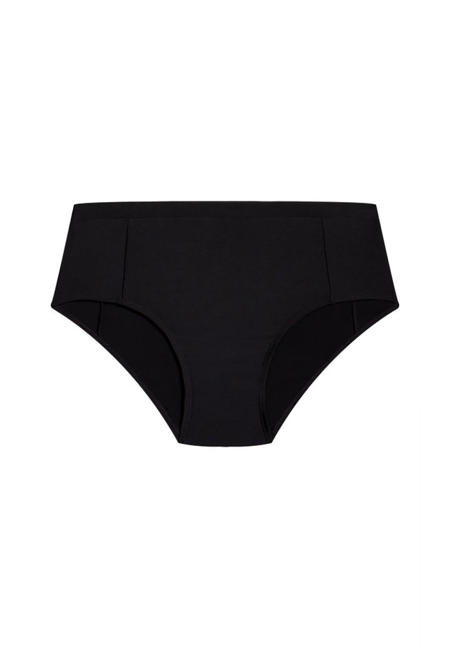 Knit High Waist Swim Brief image number null
