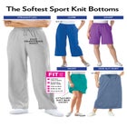 Sport Knit Straight-Leg Pull-On Pants image number null