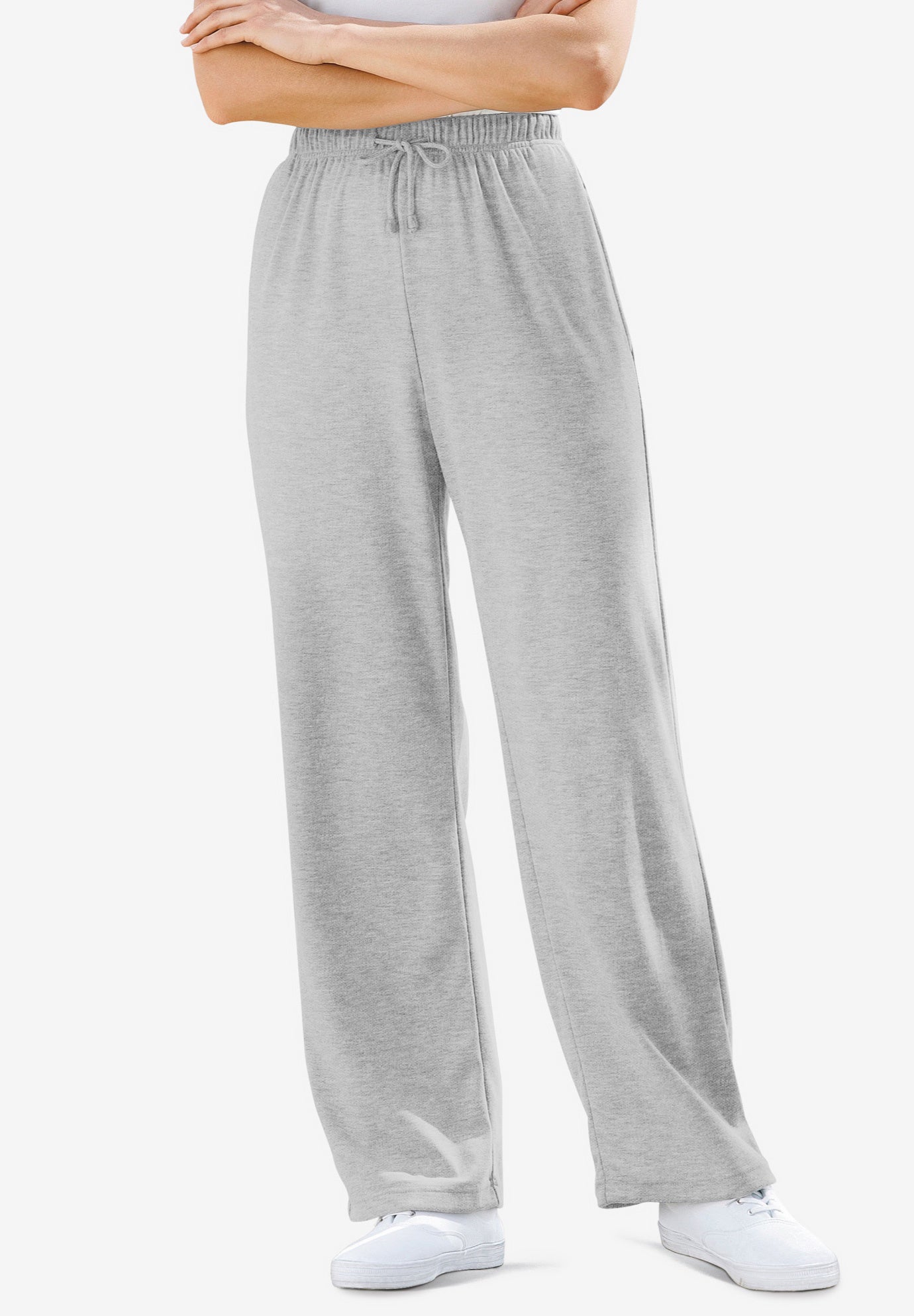 Sport Knit Straight-Leg Pull-On Pants image number 1
