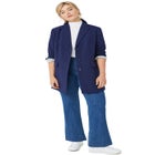 High-Waist Wide Leg Stretch Jeans image number null