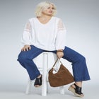 High-Waist Wide Leg Stretch Jeans image number null