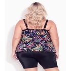 Fly Away Print Tankini Top image number null