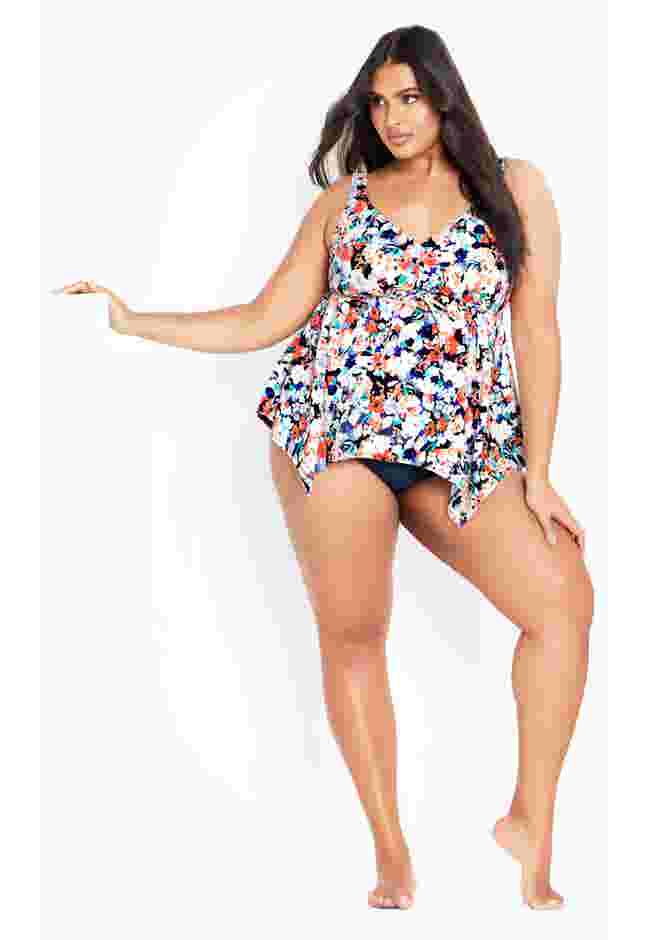 Sharkbite Print Tankini Top image number 4