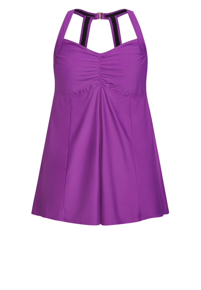 Hi Back Swim Dress image number 2