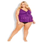 Ruffled Tankini Top image number null