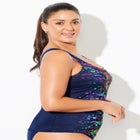 Chlorine Resistant Classic Scoop Neck Tankini Top image number null