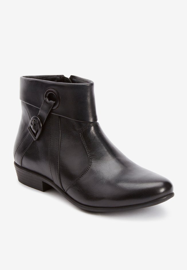The Terri Leather Bootie image number 0