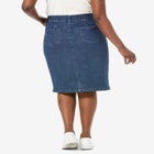 Tummy Control Denim Skirt image number null