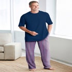 Jersey Knit Plaid Pajama Set image number null