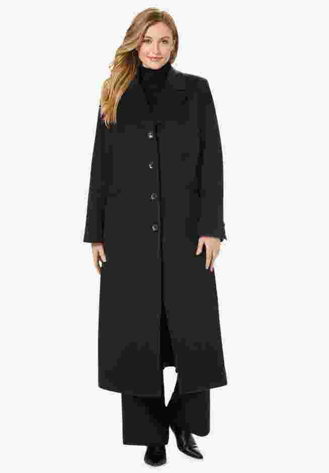 Full Length Wool Blend Coat image number 0