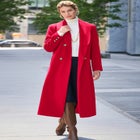 Long Shawl Collar Wool Coat image number null